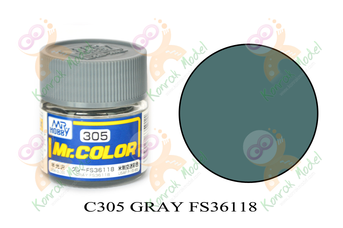 C305 Gray FS-36118 (Gun ship Gray)Semi-Gloss 10ml