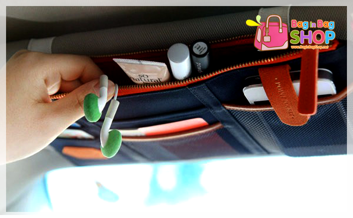POINT POCKET ที่เก็บของบนที่บังแดดรถยนต์