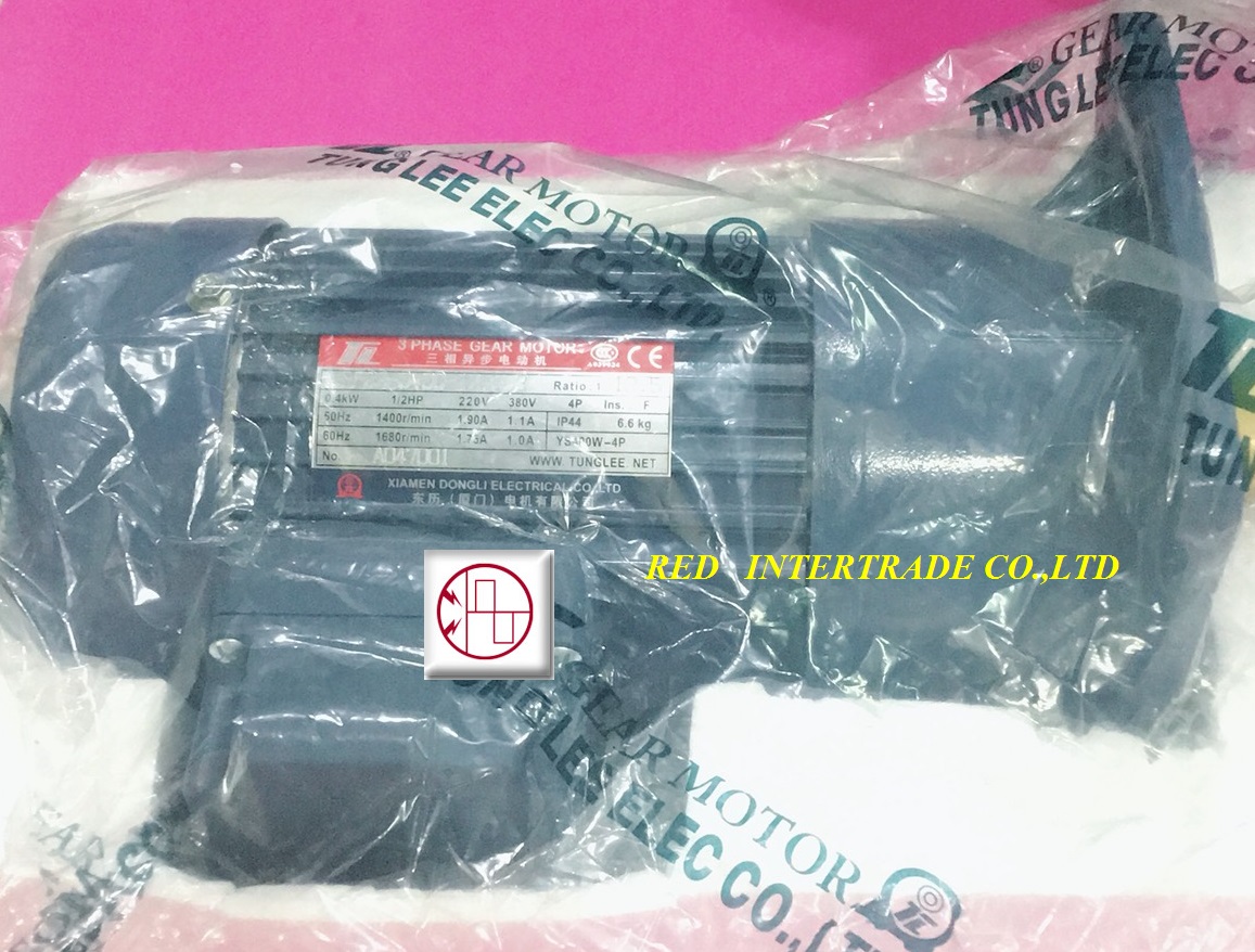 GEAR MOTOR 3 PHASE 0.4 KW 1/2HP ขายมอเตอร์