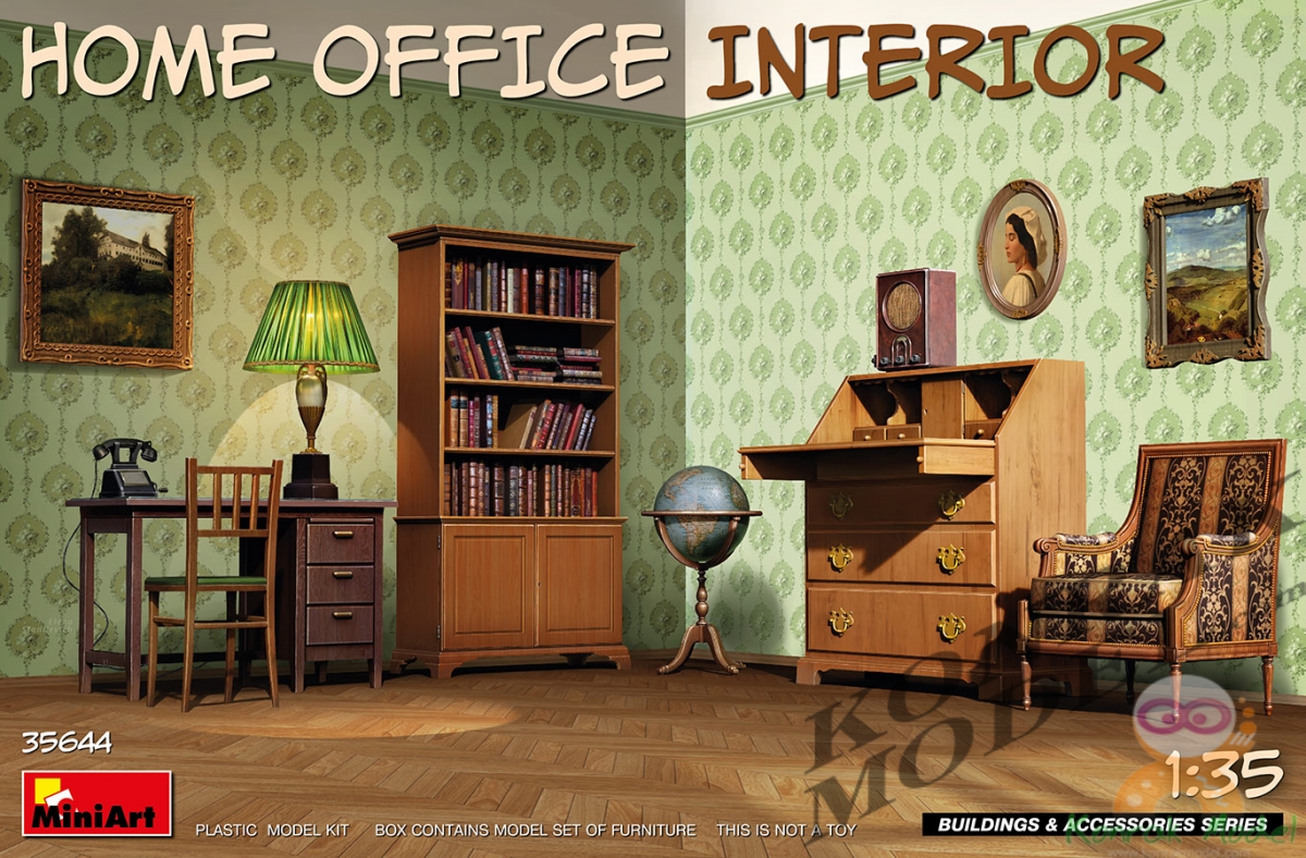 MI35644 HOME OFFICE INTERIOR [1/35]