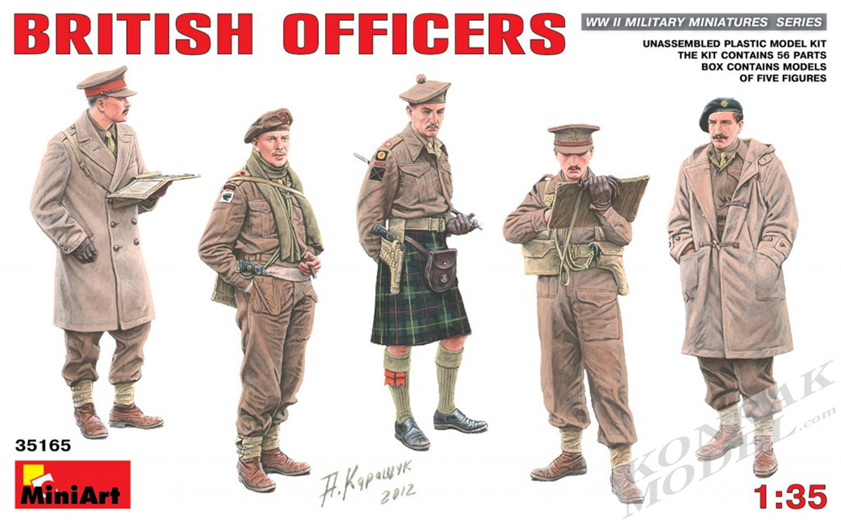MI35165 BRITISH OFFICERS 1/35