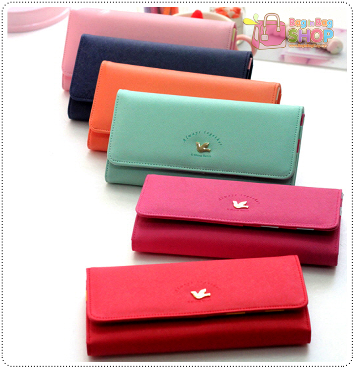 ลด 50% Two Stage Clear Wallet กระเป๋าสตางค์แบบยาว