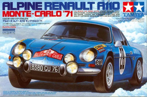 TA24278 ALPINE RENAULT A110 MONTE-CARLO'71 1/24