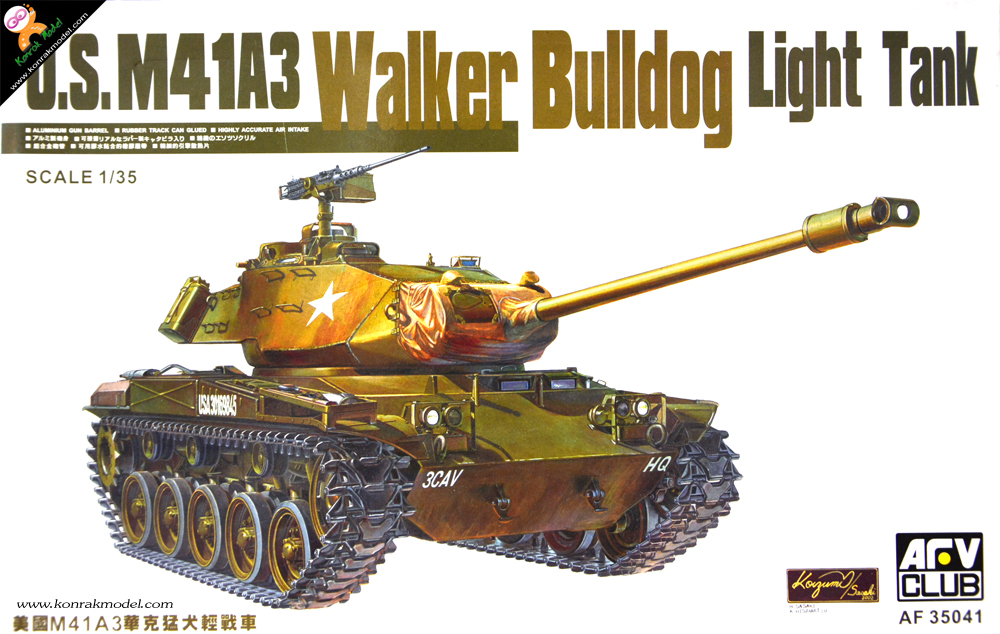AF35041 US M41A3 Walker Bulldog Light Tank 1:35