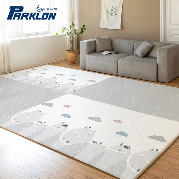 แผ่นรองคลาน PARKLON LaPure Soft Mat ลาย Happy Way มีลายทั้ง 2 ด้าน ขนาด 140x235x1.5cm