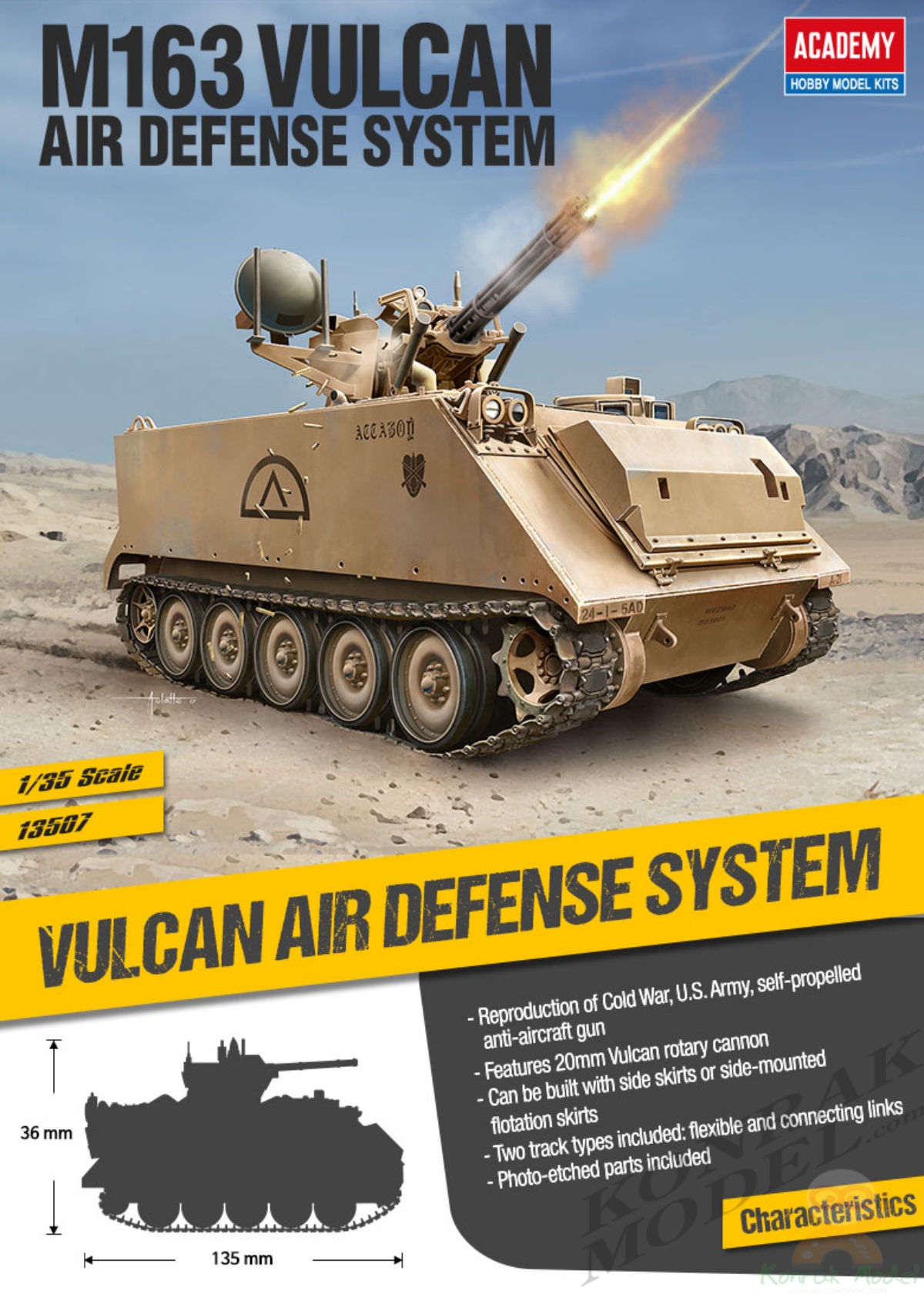 AC13507 M163 VULCAN AIR DEFENSE SYSTEM SPAAG [1/35]