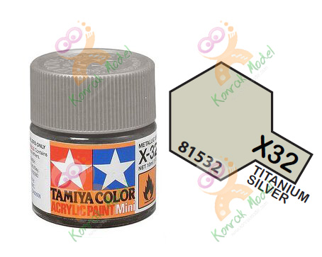 Acrylic X32 Titanium Silver 10ml