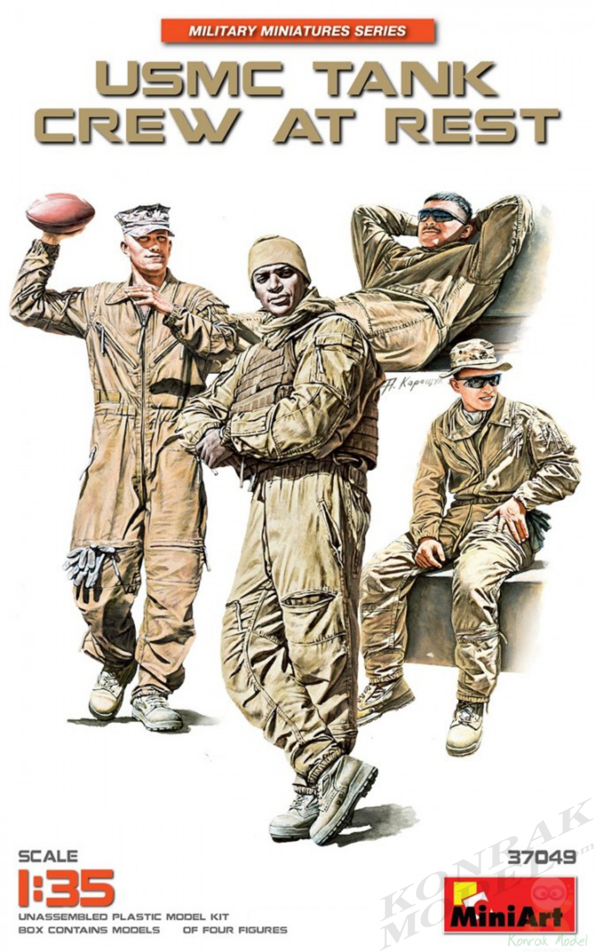 MI37049 USMC TANK CREW AT REST 1/35