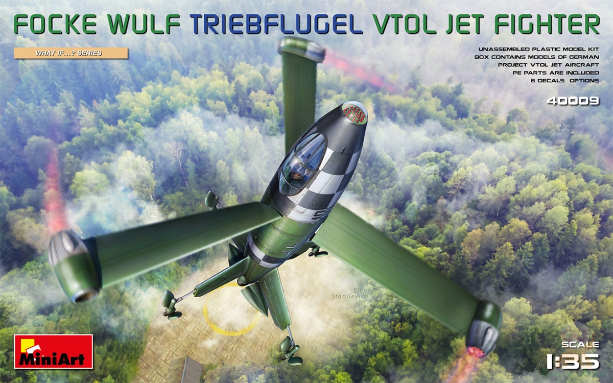 MI40009 FOCKE WULF TRIEBFLUGEL VTOL JET FIGHTER 1/35