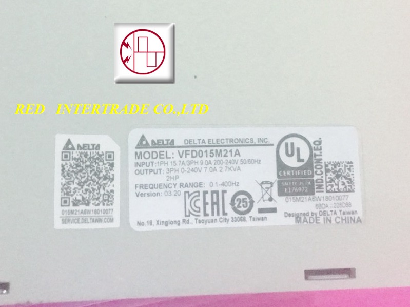 ขาย INVERTER DELTA VFD015M21A