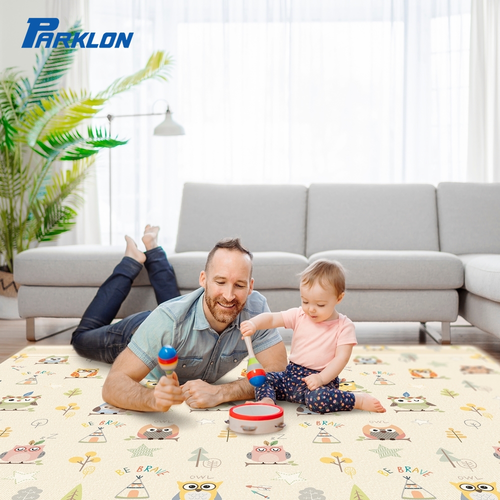 แผ่นรองคลาน PARKLON รุ่น TPU Deluxe Mat ขนาด 150x200x2.0cm ลาย Little Owl