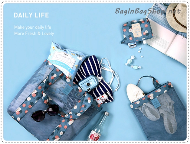 Coating Mesh Shopper Bag