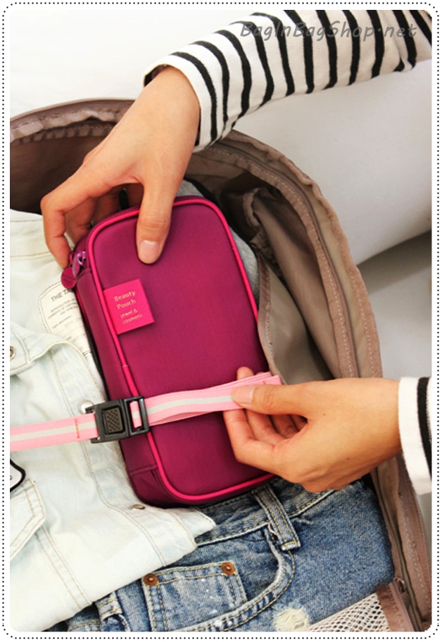 Double Side Pouch กระเป๋าใส่เครื่องสำอางค์และเครื่องประดับในใบเดียว