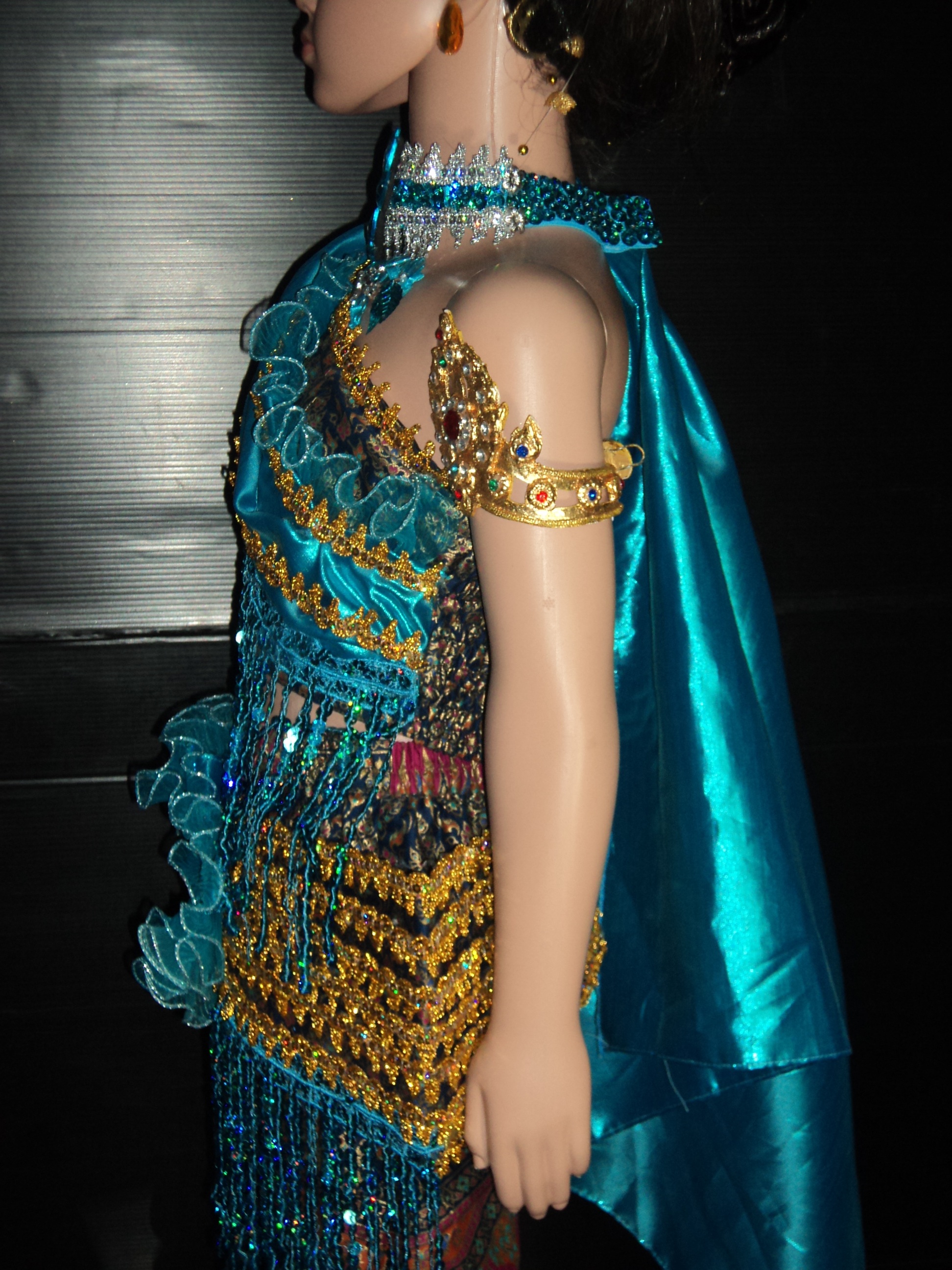ชุดดรัมเมเยอร์สยามช้างน้อยสีฟ้าลาย3