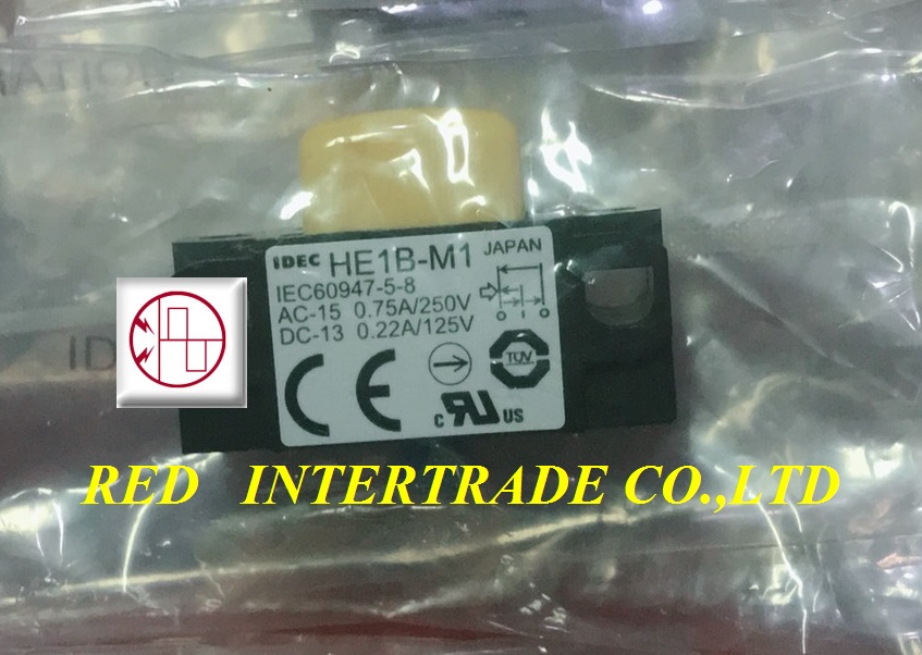 HE1B-M1 IDEC Pushbutton Switch ขายสวิตกดติดปล่อยดับ