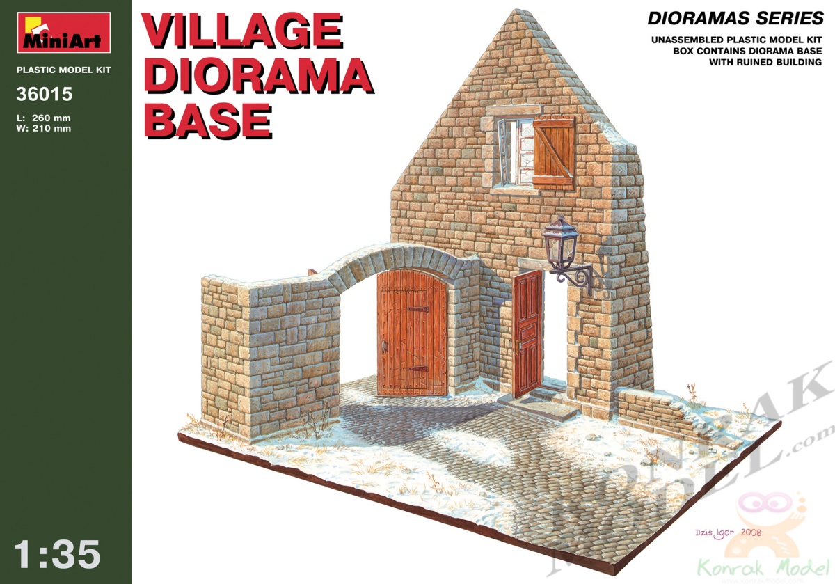 MI36015 VILLAGE DIORAMA BASE 1/35