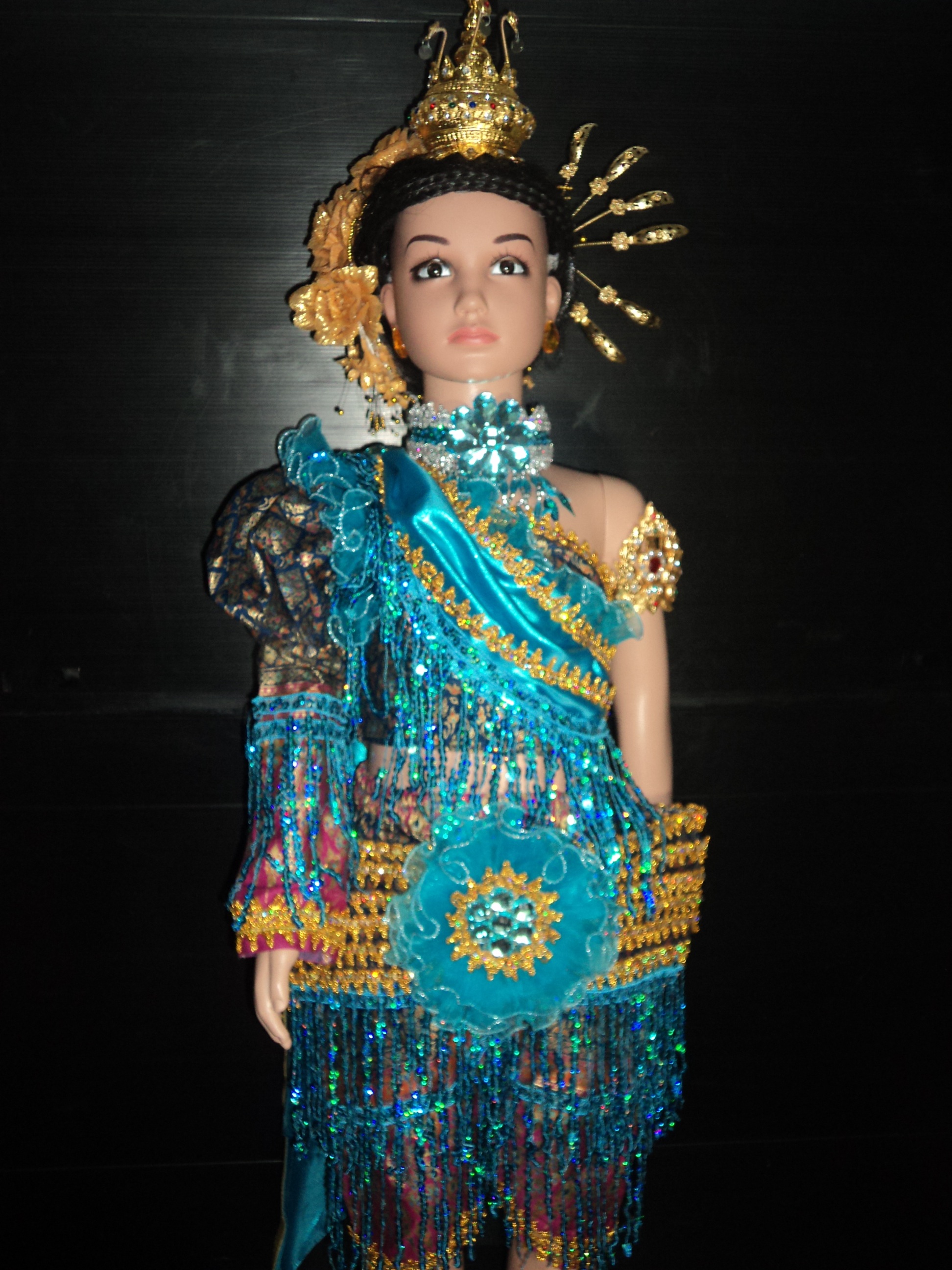 ชุดดรัมเมเยอร์สยามช้างน้อยสีฟ้าลาย3