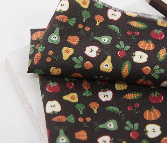 ผ้าคอตต้อนเกาหลีจัดเซต Chocolate Series 5 species ขนาด 27.5x45cm จำนวน 5 ชิ้น (พร้อมส่ง)