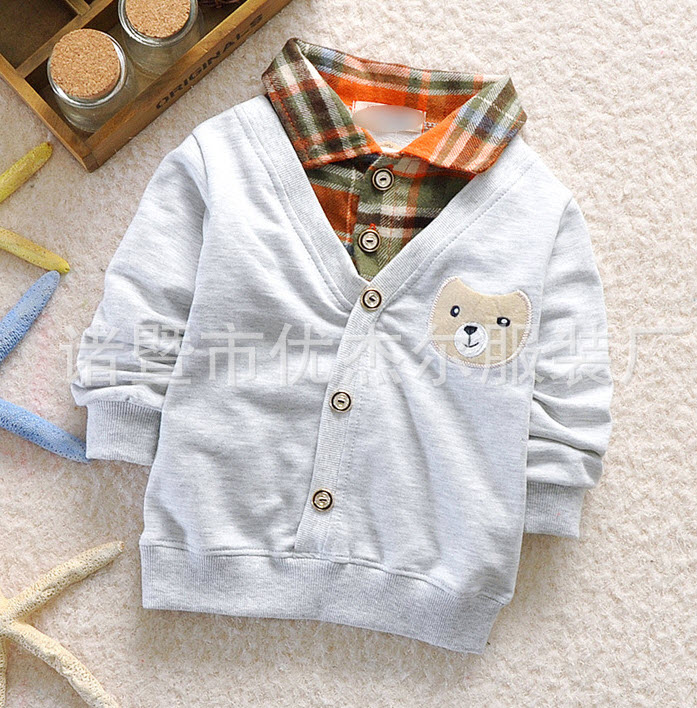 เสื้อกันหนาวหมี(รวมเสื้อตัวใน) | เทา