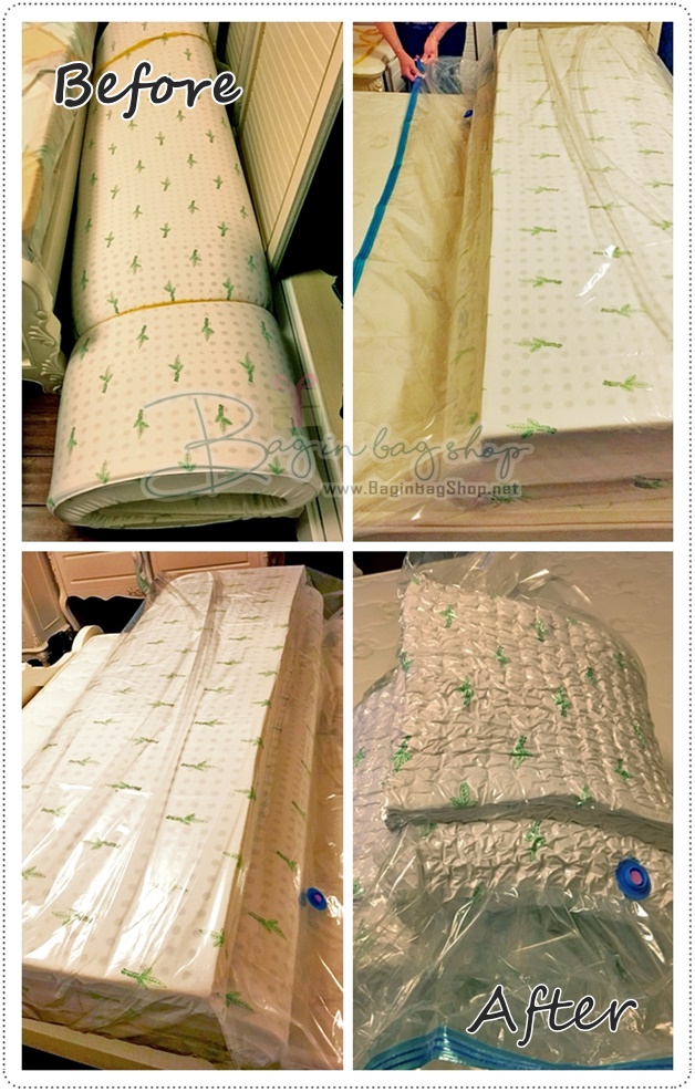 ถุงสูญญากาศขนาดใหญ่ (พิเศษ) สำหรับเก็บที่นอน 240 x 130 cm.