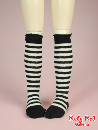 [CLEARANCE SALE] YO Black & White Stripe Stocking