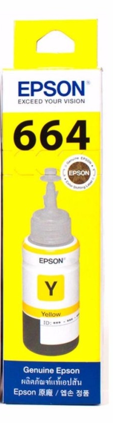 T644Y หมึกเติม สีเหลือง สำหรับ Inkjet Epson L120, L210, L220, L360, L1300