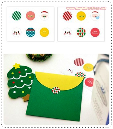 Accordion Christmas Card 5 set