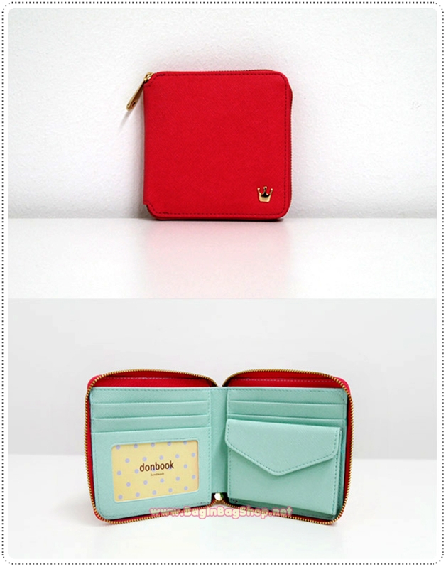 ลด 50% Crown Zipper Wallet