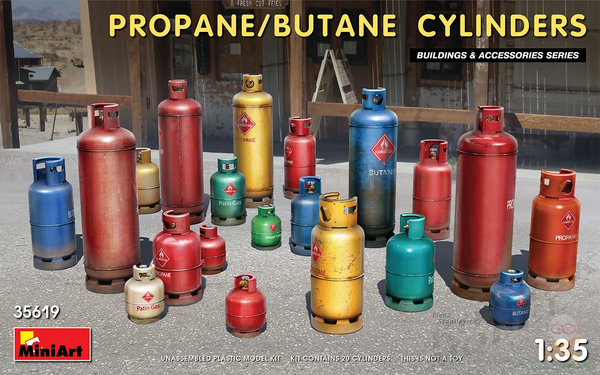MI35619 PROPANE/BUTANE CYLINDERS 1/35