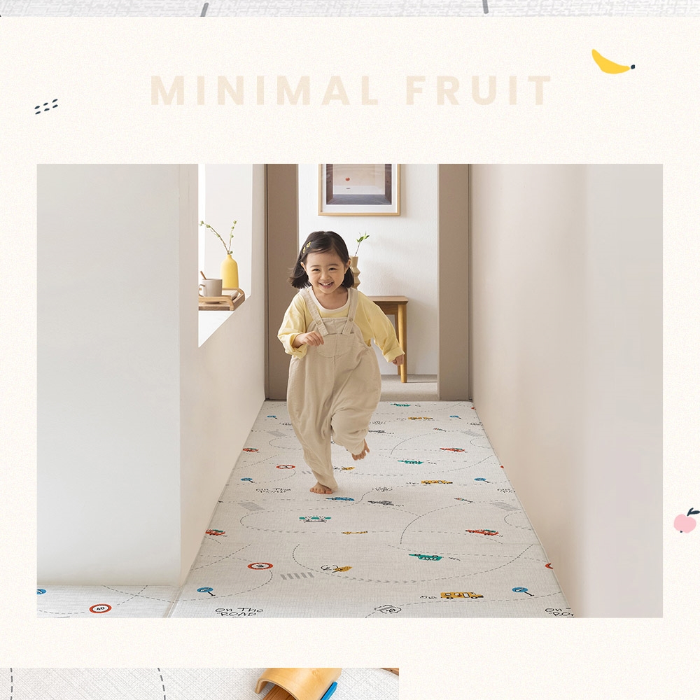 New! แผ่นรองคลาน PARKLON รุ่น La Pure Soft Mat ขนาด 100x140x1.2cm ลาย On The Road
