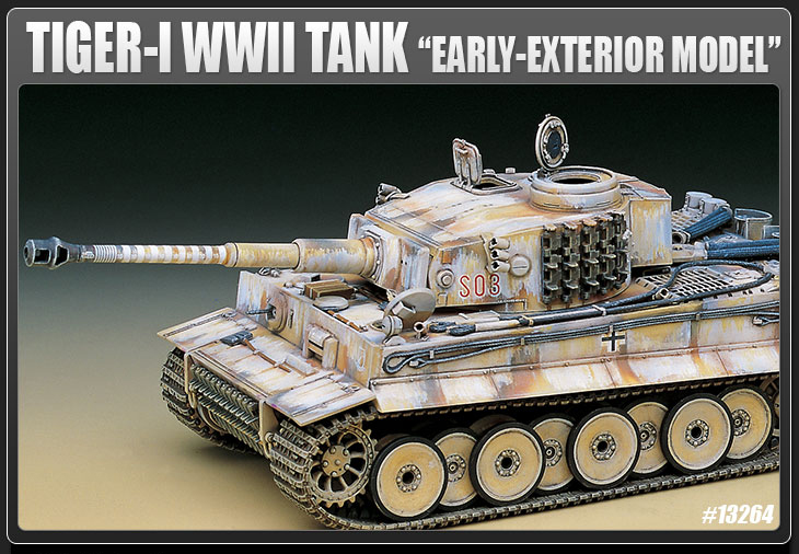 AC13264 TIGER-I WWII "EARLY-EXTERIOR MODEL 1/35