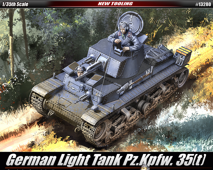 AC13280 GERMAN LIGHT TANK Pz.Kpfw. 35(t) 1/35