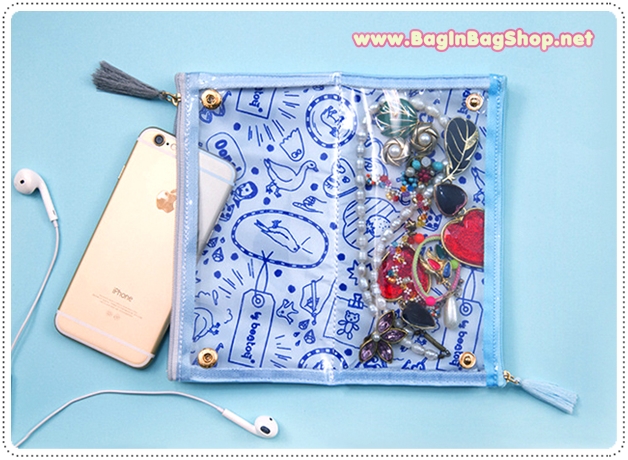 Clear Pencil Double Zip Case