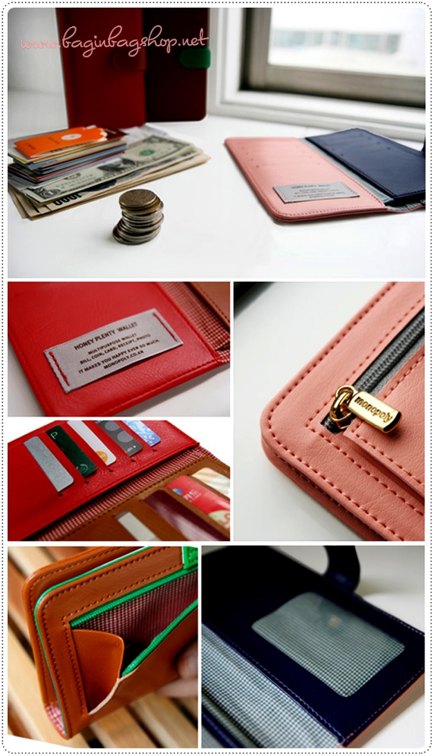 Honey Plenty Wallet กระเป๋าตังค์ใส่บัตรได้เยอะ