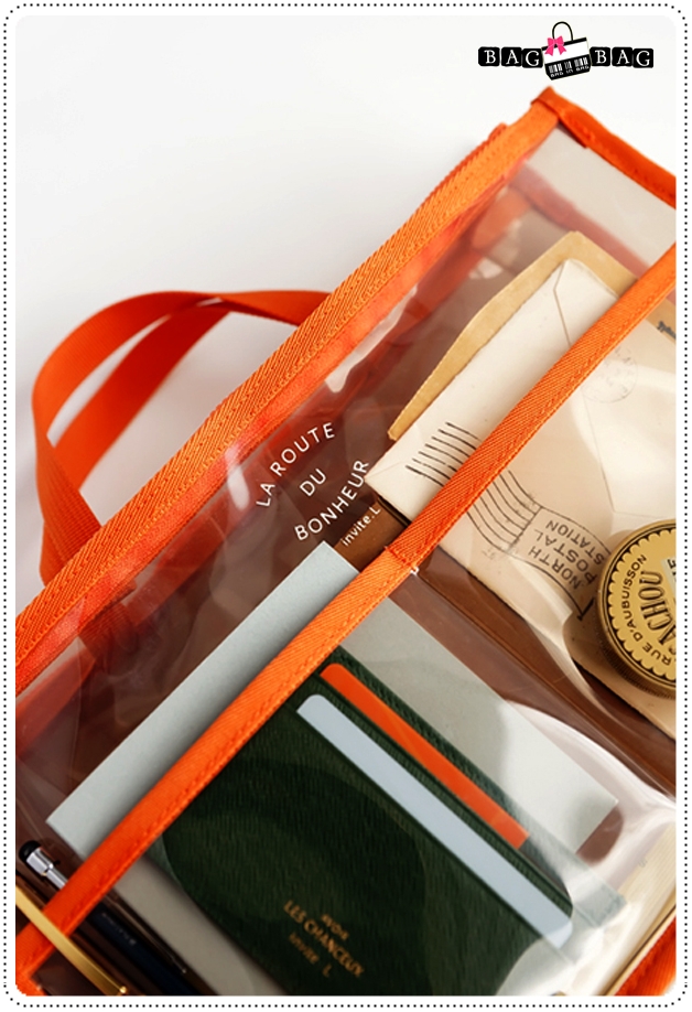 Clear dual bag in bag กระเป๋าจัดระเบียบ รุุ่น ใส