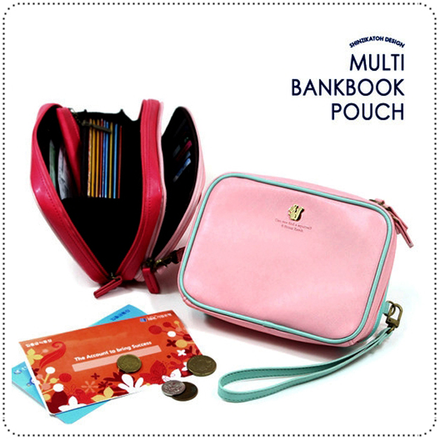 Multi BankBook Pouch กระเป๋าหนังใส่สมุดบัญชี