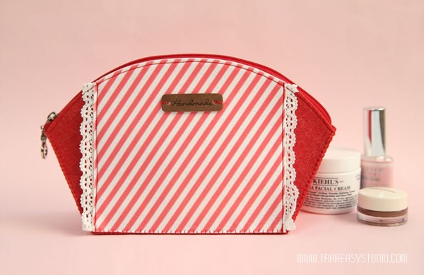 Felt : ลาย Pink marshmallow ขนาด 42x30 cm/ชิ้น (พร้อมส่ง)