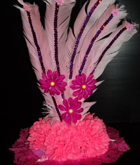 หมวกเด็กดรัมเมเยอร์เด็กอนุบาลสีชมพูหวานBA2557/007