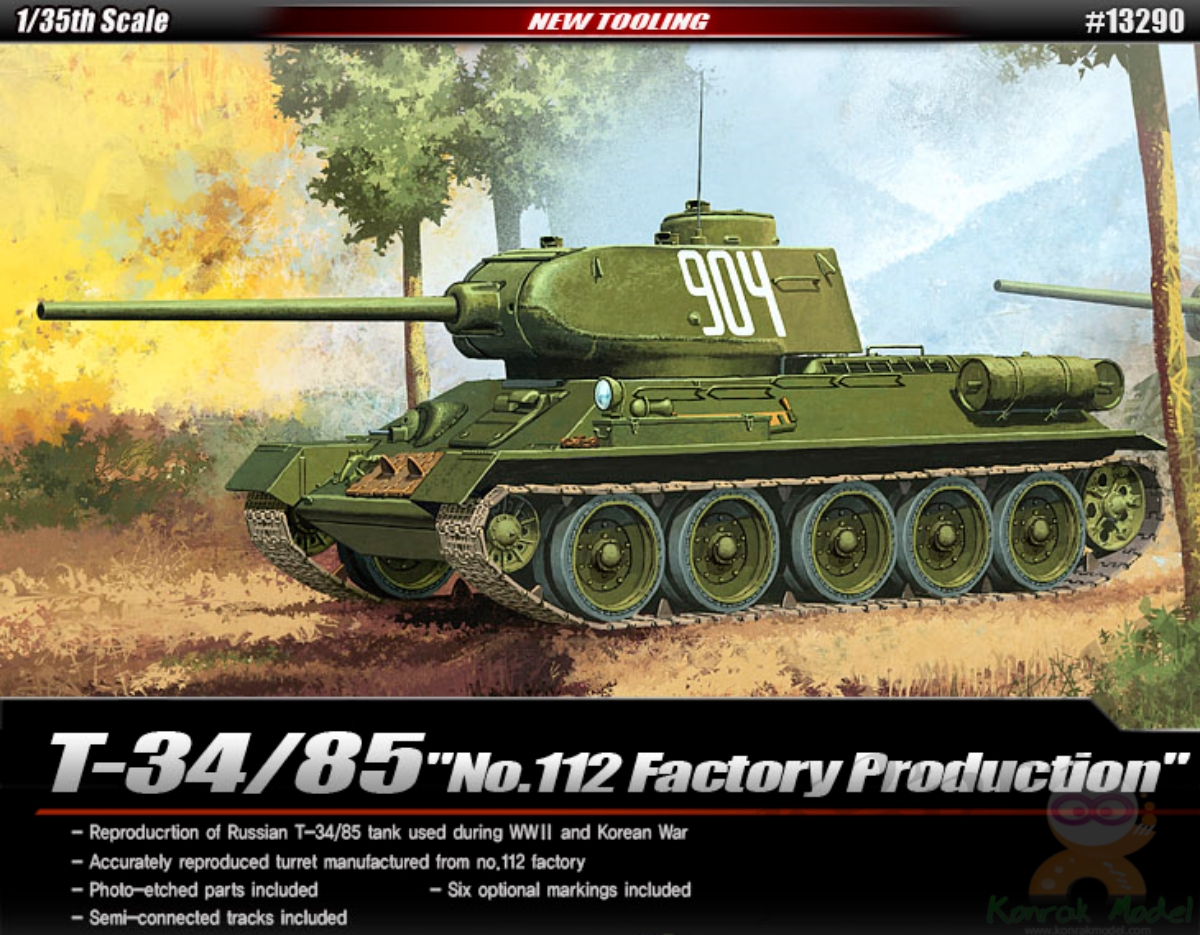 AC13290 T-34/85 "No.112 Factory Production" 1:35