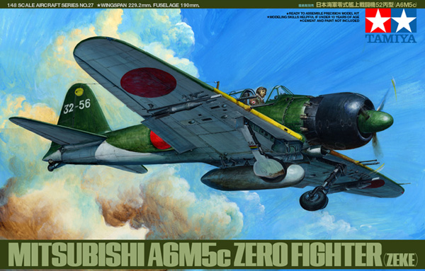 TA61027 A6M5C Type 52 Zero Fighter Kit 1/48