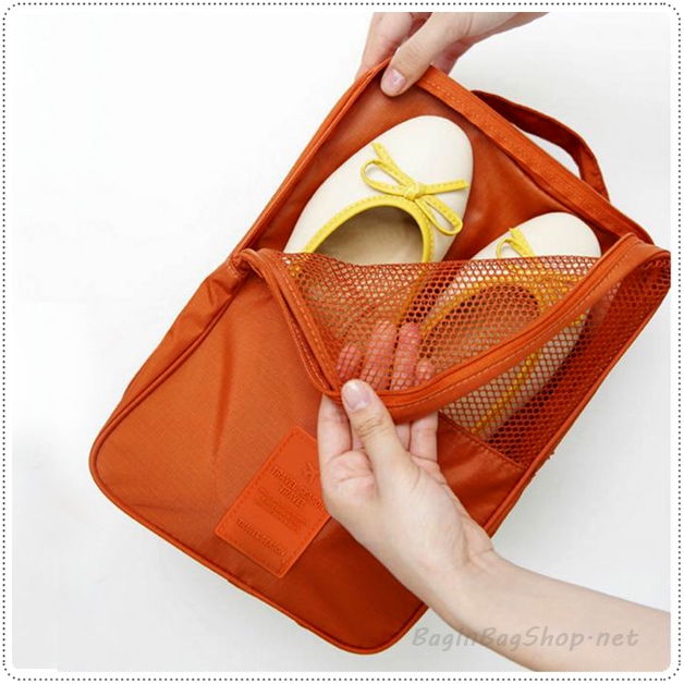 Mesh Pocket Shoe Pouch กระเป๋าใส่รองเท้า พกพา