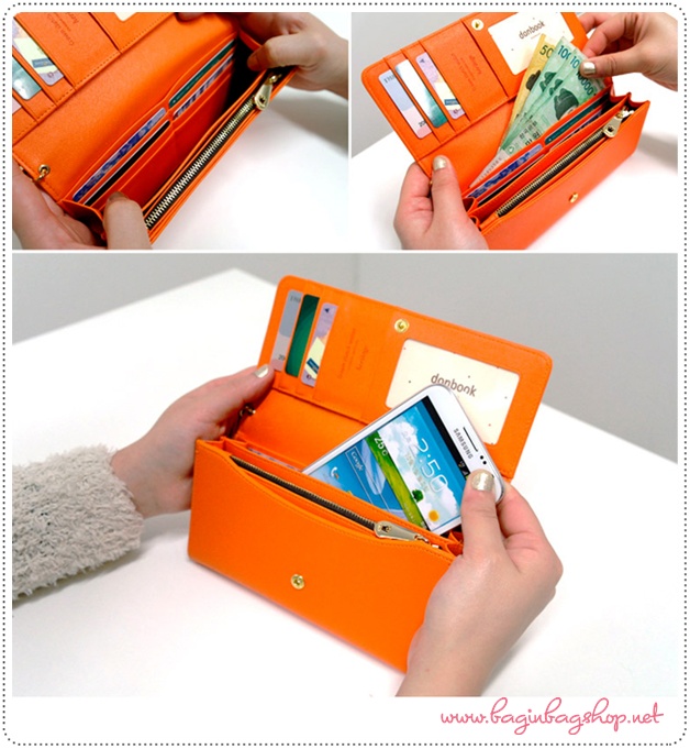 ลด 50% Crown Clutch Wallet heritage