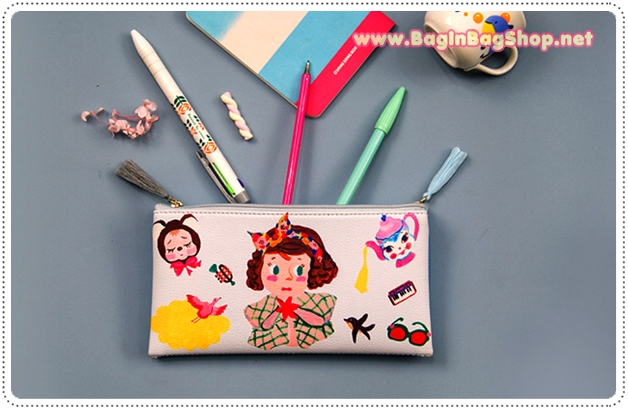 Clear Pencil Double Zip Case