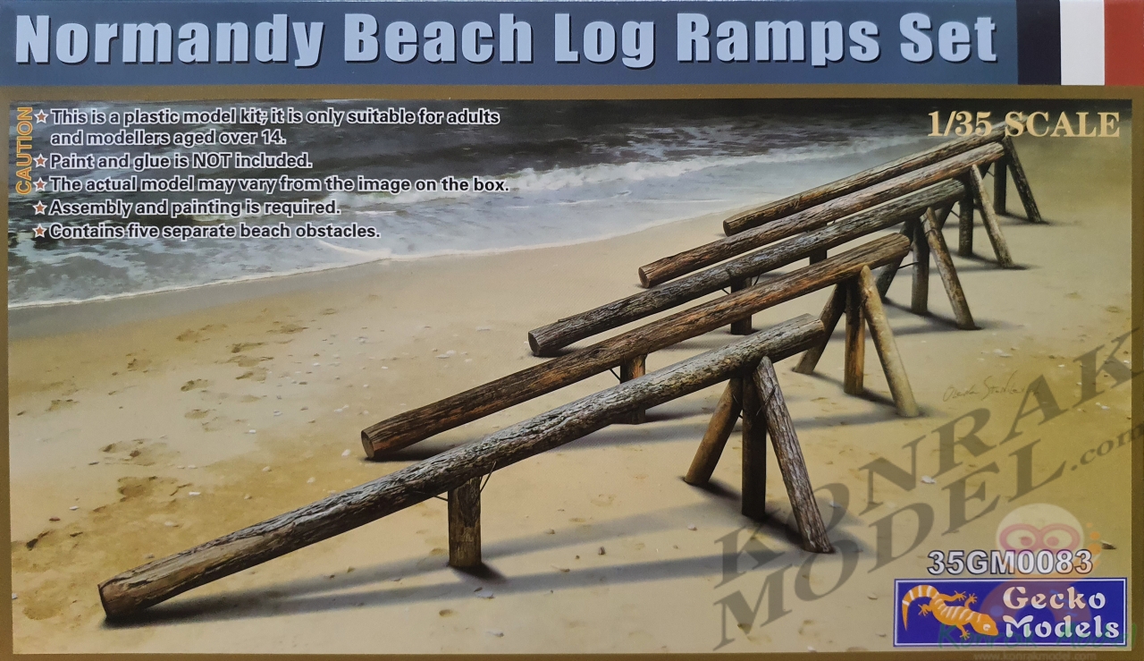 35GM0083 NORMANDY BEACH LOG RAMPS SET [1/35]