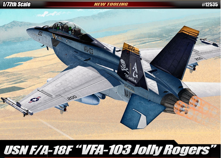 AC12535 USN F/A-18F "VFA-103 Jolly Rogers" 1/72