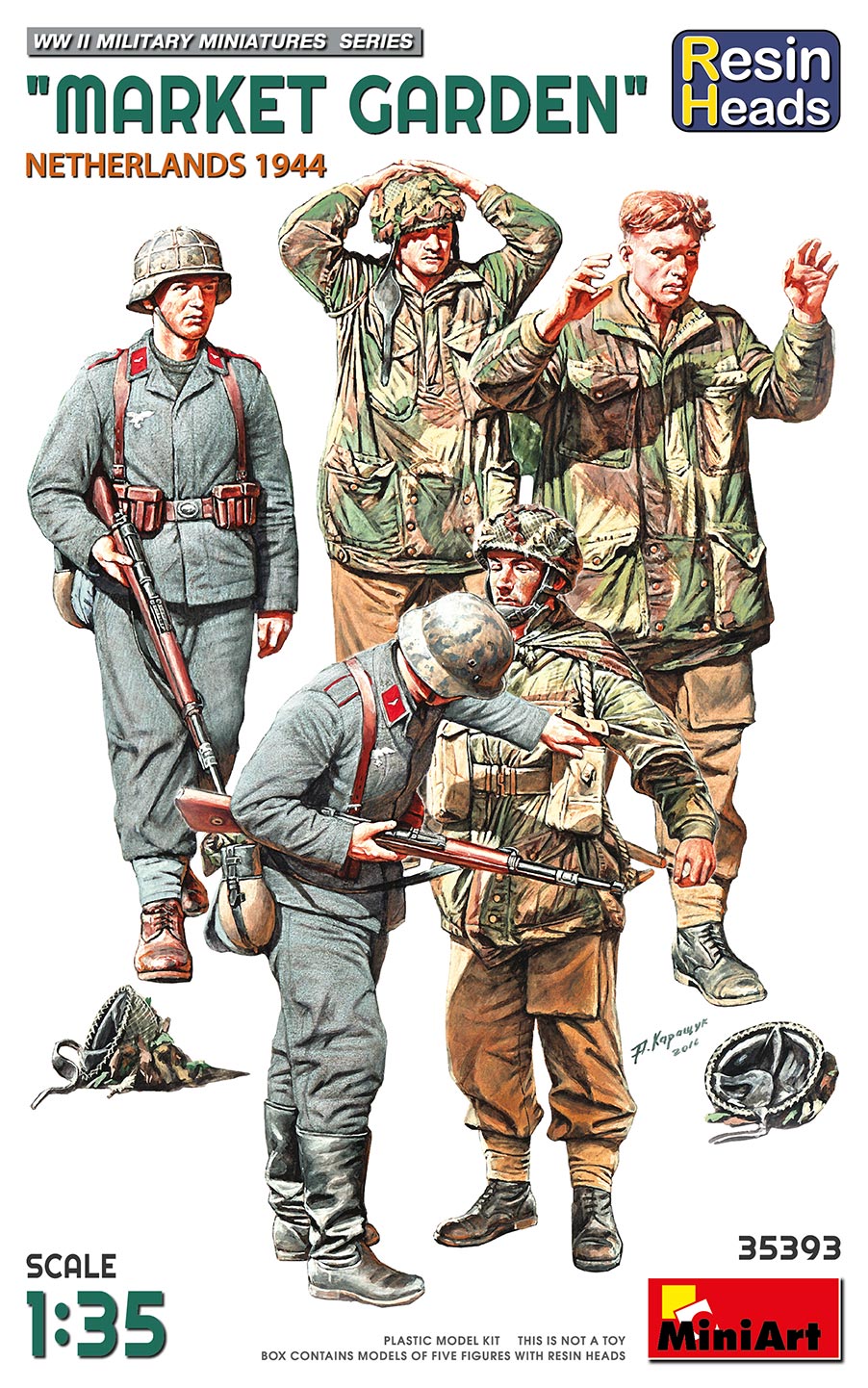 MI35393 MARKET GARDEN” NETHERLANDS 1944. RESIN HEADS 1/35