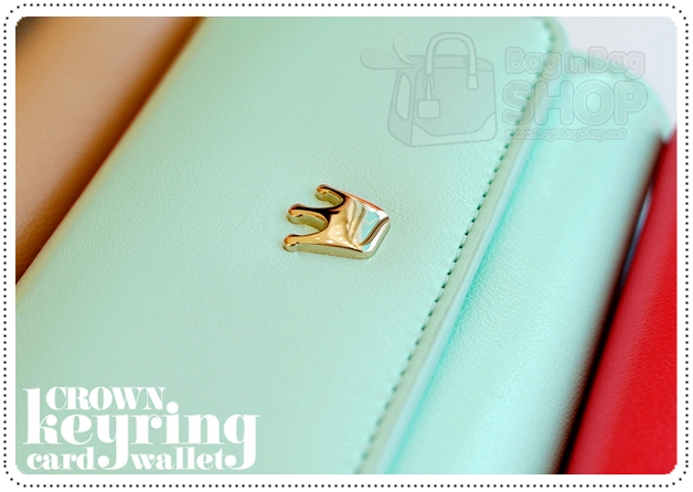 Crown keyring card wallet กระเป๋าใส่กุญแจ