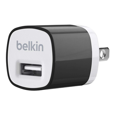 หัวชาร์จบ้าน belkin 1.0 แอมป์ (สีดำ)