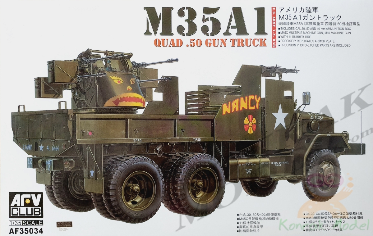 AF35034 M35A1 QUAD.50 GUN TRUCK 1/35