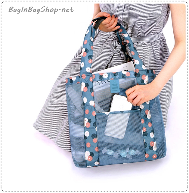 Coating Mesh Shopper Bag